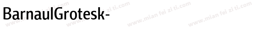 BarnaulGrotesk字体转换