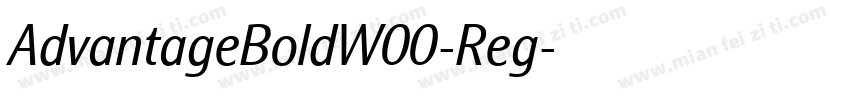 AdvantageBoldW00-Reg字体转换