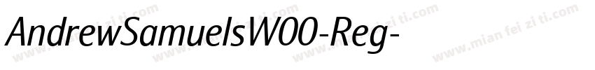 AndrewSamuelsW00-Reg字体转换