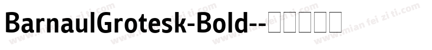 BarnaulGrotesk-Bold-字体转换