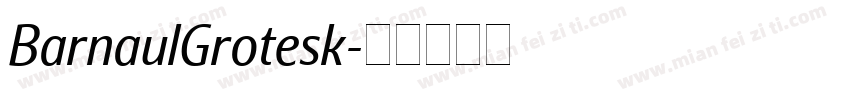 BarnaulGrotesk字体转换