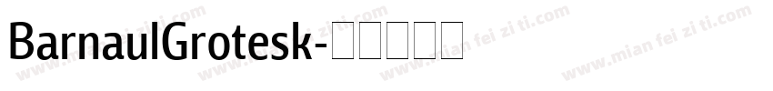 BarnaulGrotesk字体转换