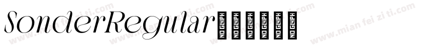 SonderRegular字体转换
