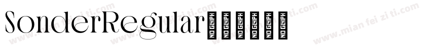 SonderRegular字体转换