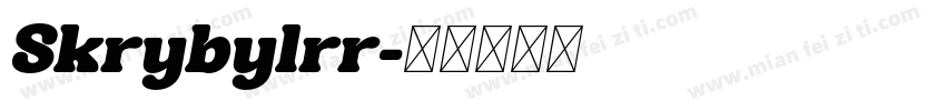 Skrybylrr字体转换