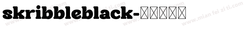 skribbleblack字体转换