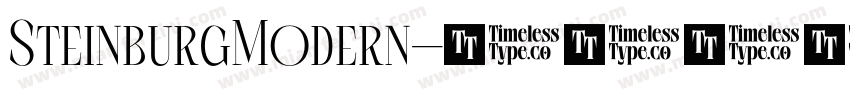 SteinburgModern字体转换