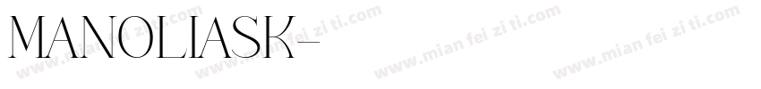 MANOLIASK字体转换