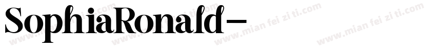 SophiaRonald字体转换