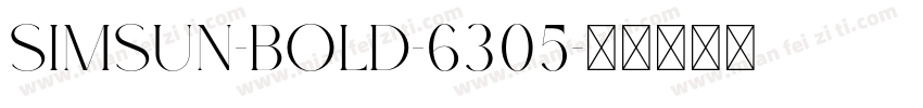 SimSun-Bold-6305字体转换