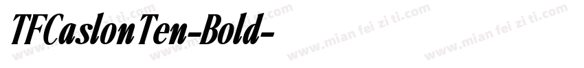 TFCaslonTen-Bold字体转换