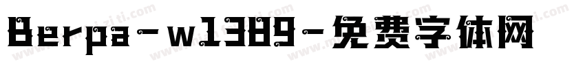 Berpa-w1389字体转换