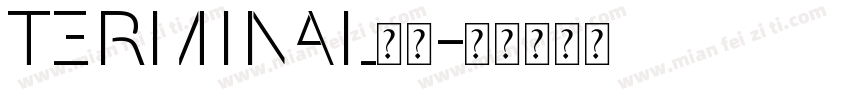 Terminal字体字体转换