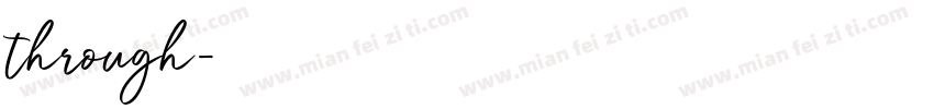 through字体转换