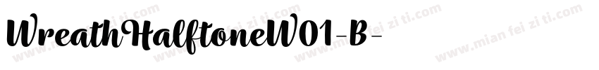 WreathHalftoneW01-B字体转换