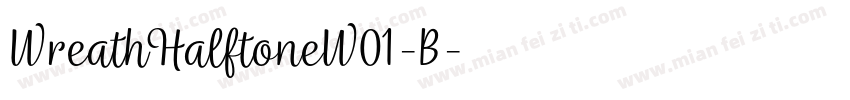 WreathHalftoneW01-B字体转换