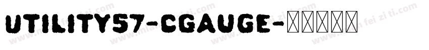 Utility57-CGauge字体转换