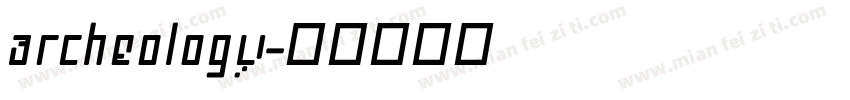 archeology字体转换