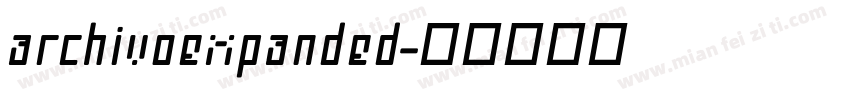 archivoexpanded字体转换