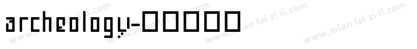 archeology字体转换