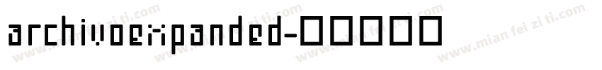 archivoexpanded字体转换