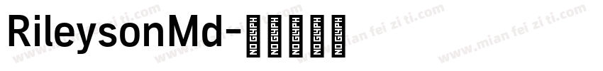 RileysonMd字体转换