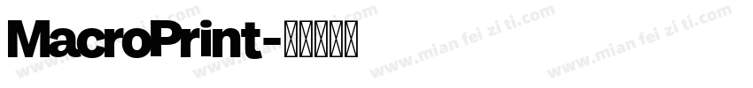 MacroPrint字体转换
