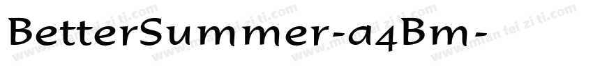 BetterSummer-a4Bm字体转换