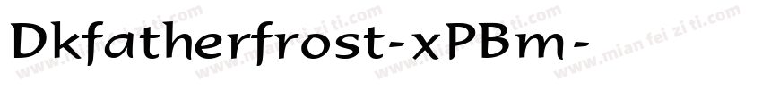 Dkfatherfrost-xPBm字体转换