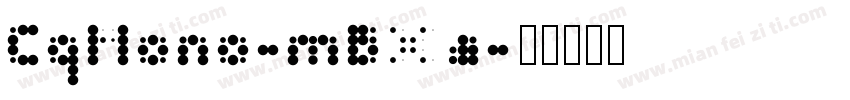 CqMono-mBXa字体转换