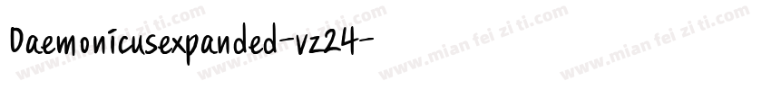 Daemonicusexpanded-vz24字体转换