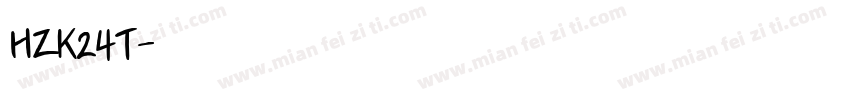 HZK24T字体转换