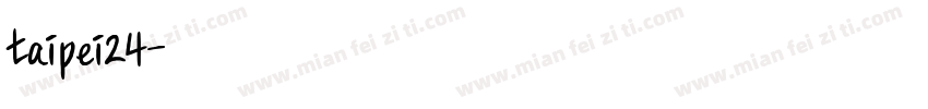 taipei24字体转换