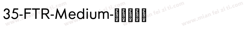 35-FTR-Medium字体转换
