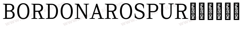 BordonaroSpur字体转换