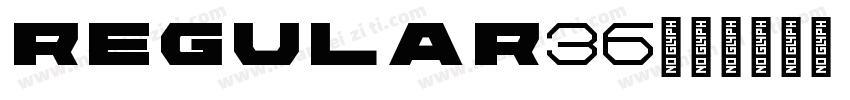 regular36字体转换