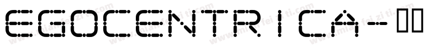 Egocentrica字体转换