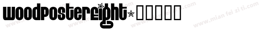 WoodPosterEight字体转换