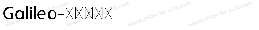 Galileo字体转换