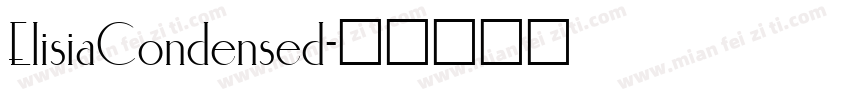 ElisiaCondensed字体转换