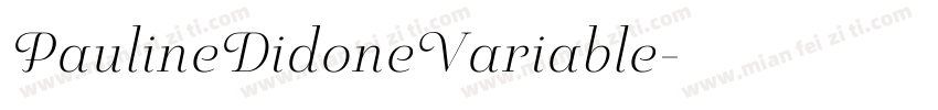 PaulineDidoneVariable字体转换