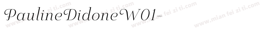 PaulineDidoneW01字体转换