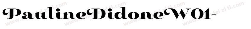 PaulineDidoneW01字体转换