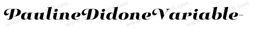 PaulineDidoneVariable字体转换