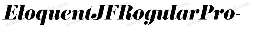 EloquentJFRogularPro字体转换