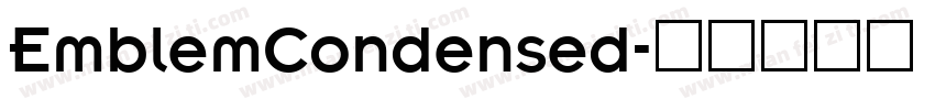 EmblemCondensed字体转换