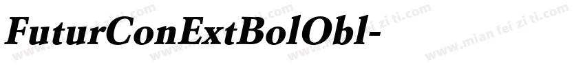FuturConExtBolObl字体转换