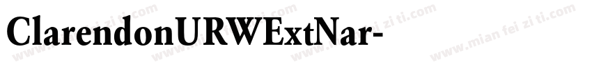 ClarendonURWExtNar字体转换