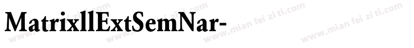 MatrixllExtSemNar字体转换