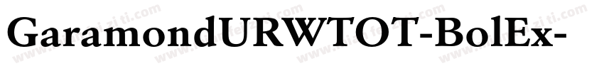 GaramondURWTOT-BolEx字体转换